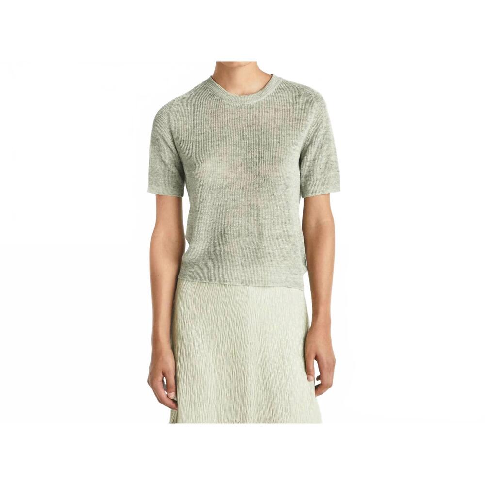 NEW MASSCOB vedra knit top in aloe